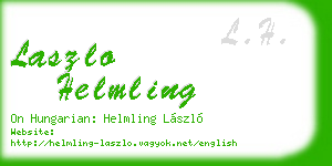 laszlo helmling business card